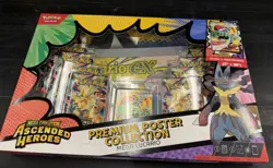 Pokemon Mega Evolution Ascended Heroes Premium Poster Mega Lucario Box - Image 1
