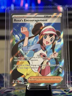 Pokemon TCG Rosa’s Encouragement 114/088 Perfect Order Ultra Rare Full Art - Image 1