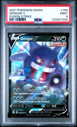 Gengar V - PSA 9 - Fusion Strike 156/264 Ultra Rare Pokemon Card - Image 2