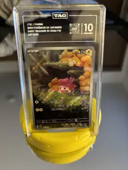 Pokemon SV Shiny Treasure EX Pawmi 340/190 Art Rare Holo Japanese TAG 10 - Image 1