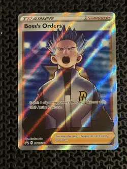 Boss's Orders SWSH251 Full Art Black Star Promo NM Holo Pokemon TCG - Image 1