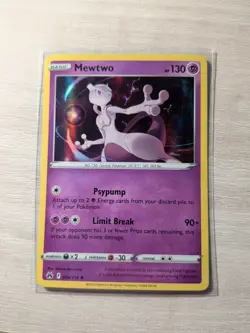 Mewtwo 059/159 Pokemon TCG: Crown Zenith Holo Rare NM - Image 1