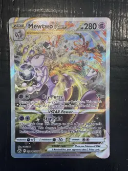Pokemon TCG Mewtwo VSTAR GG44/GG70 Crown Zenith Galarian Gallery Holo Ultra Rare - Image 1
