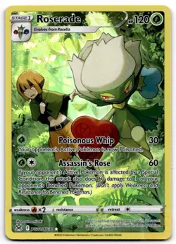 Roserade TG02/TG30 Holo Lost Origin Trainer Gallery Pokemon Holo DMG - Image 1