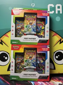 Pokemon TCG First Partner Illustration Collection Series 1 Lot of 2 Sealed - Image 1