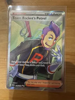 Pokemon TCG Team Rockets Petrel SV Destined Rivals Ultra Rare Full Art - Image 1