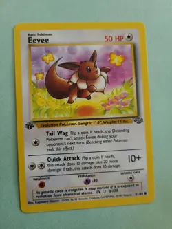 Pokemon Vintage 1st Edition Eevee 51/65 Never Played Mint Condition - Image 1