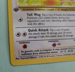 Pokemon Vintage 1st Edition Eevee 51/65 Never Played Mint Condition - Image 3