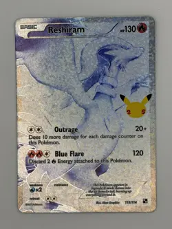 Pokemon Reshiram Celebrations Classic Collection 113/114 - Image 1