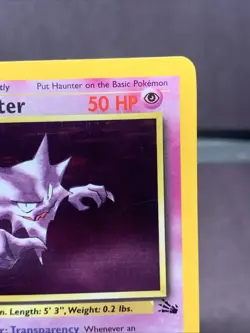 Pokemon TCG First Edition Haunter 6/62 Fossil Set Holo Rare WOTC 1999 VTG LP - Image 3