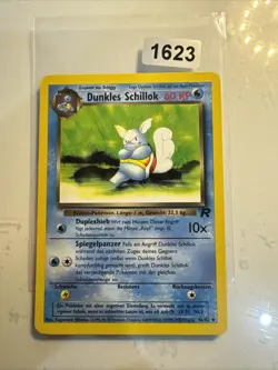 Pokemon Karte Dunkles Schillok 46/82 Team Rocket DE deutsch 1. Edition 1st NM - Image 1