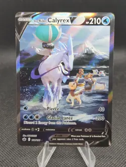 Ice Rider Calyrex V 164/198 Pokemon Chilling Reign - NM - Image 1