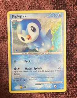 2007 POKEMON DIAMOND & PEARL BLACK STAR PROMO #DP03 PIPLUP-HOLO PSA 6 Regrade - Image 1