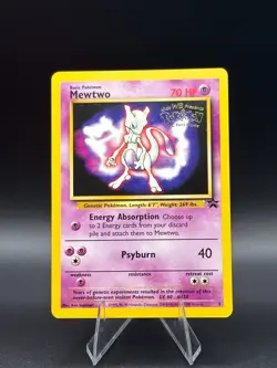 Pokemon TCG - Mewtwo (Movie Promo) (3) - Black Star Promo - Moderately Played - Image 1