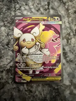 Pokemon TCG Ascended Hereos Mega Audino EX Ultra Rare 253/217 - Image 1