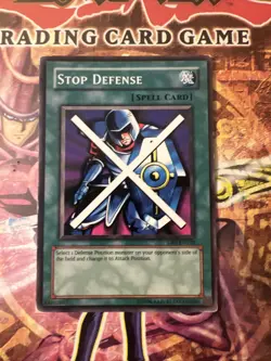 Yu-Gi-Oh! Stop Defense DB1-EN128 Unlimited Common MODERATELY PLAYED (MP) - Image 1