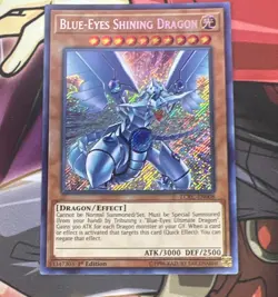 Yu-Gi-Oh Blue-Eyes Shining Dragon LCKC-EN008 Secret Rare 1st Ed - Image 1