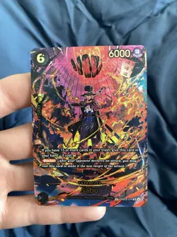 Bandai One Piece CCG Sabo Alt Art Foil Character Card Special PRB02-014 6C 6000P - Image 1