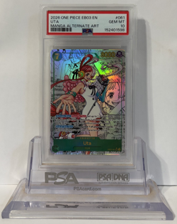 PSA 10 Uta (061) (Manga) EB03-061 Extra Booster: One Piece Heroines Edition Foil - Image 3