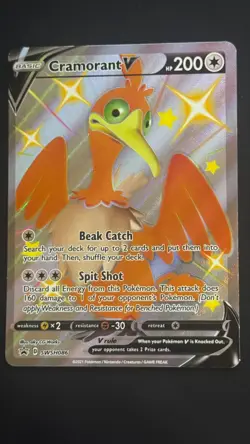 Cramorant V SWSH086 Black Star Promo Ultra Rare Holo Pokemon TCG Card NM - Image 1