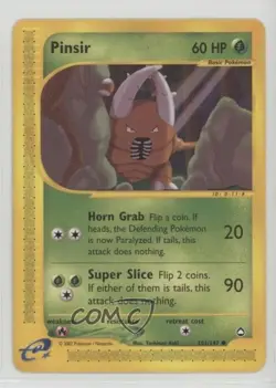 Pinsir Pokemon e-Card Series Aquapolis #101 2002 - Image 1