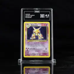 JFK JR Base Set Alakazam Pokemon Card TAG graded Ultra Rare 1/1U - Image 3
