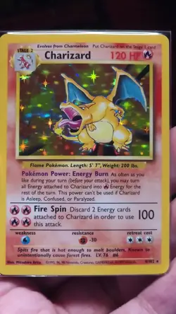 Pokemon Charizard 4/102 Base Set Holo Rare 1999 - Image 2