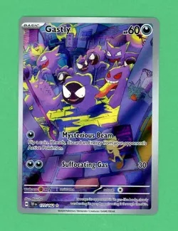 Gastly Pokemon Temporal Forces Illustration Rare 177/162 NM - Image 1