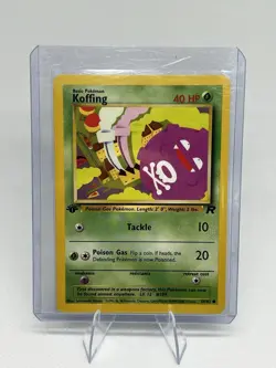 Pokemon TCG Team Rocket 1st Edition Koffing Common 58/82 Card - Image 1