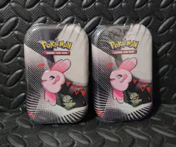 Pokemon TCG: Unova Mini Tin – Alomomola & Axew - Black Bolt & White Flare - Image 1