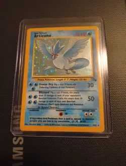 Vintage Pokemon Articuno #2/62 Fossil Holo TCG - Image 1