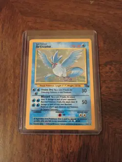 Vintage Pokemon Articuno #2/62 Fossil Holo TCG - Image 2