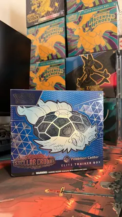 Pokemon Stellar Crown Pokemon Center Exclusive ETB - Elite Trainer Box - New - Image 1