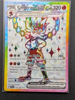 Pokemon TCG - Cinderace EX - 157/142 - Ultra Rare - Stellar Crown - NM/M - Image 1