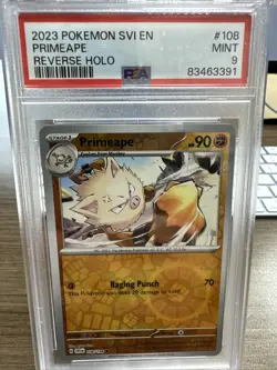 Pokemon 2023 Sv1 En Primeape Reverse Holo PSA 9 108/198 - Image 1