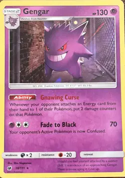 The Pokemon Company Gengar Holo Rare Crimson Invasion 38/111 130 HP - Image 1