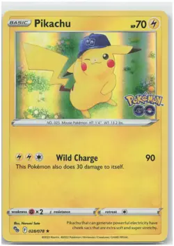 Pikachu (28) - Holo 028/078 PGO Pokemon GO LP-NM - Image 1