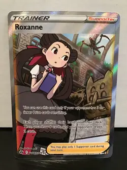 Roxanne GG66/GG70 Pokemon Crown Zenith Ultra Rare Full Art Holo - Image 1