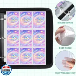 Card Binder 9 Pocket, 900 Pockets Card Holder Compatible with Game Cards Gift - Image 4