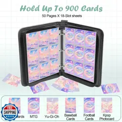 Card Binder 9 Pocket, 900 Pockets Card Holder Compatible with Game Cards Gift - Image 5