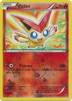 Lightly Played Victini - 15/101 - Holo Rare - Reverse Holo Pokemon Noble Victori - Image 1