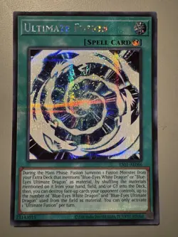 YUGIOH ULTIMATE FUSION (SPELL) ASIA ENGLISH EDITION ES01-AE066 SECRET RARE - Image 1