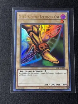 Yu-Gi-Oh! Left Leg of the Forbidden One Ultra Rare LOB-EN121 Unlimited - Image 1