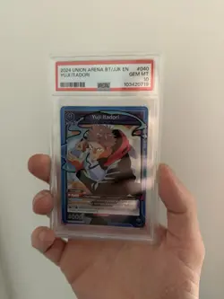 Union Arena Jujutsu Kaisen English Yuji Itadori SR Holo PSA 10! Low pop - Image 1