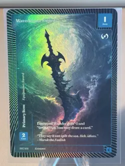 2024 Wonders of the First Existence Wavecleaver Sword Foil 397/401 - Image 1