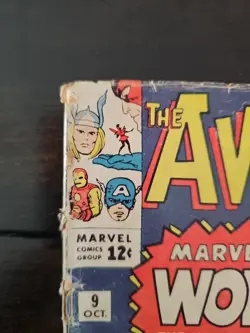 The Avengers #9 (Marvel Comics October 1964) First Appearance Of Wonder Man - Image 3