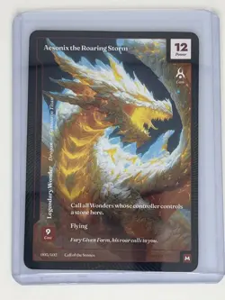 Wonders Of The First Aesonix the Roaring Storm 003/402 Classic Paper Mythic - Image 1