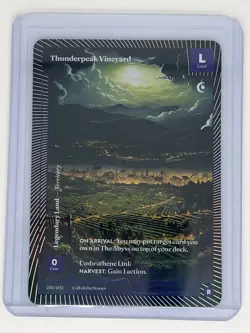 Wonders Of The First Thunderpeak Vineyard 216/402 Rare Classic Foil - Image 1