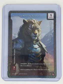 Wonders Of The First Flamecrest Monarchy Sentinel 257/402 Classic Foil - Image 1