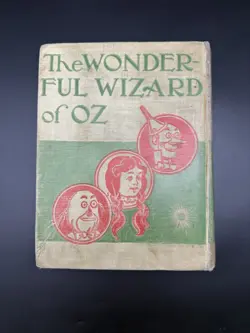 L Frank Baum The Wonderful Wizard of Oz 1st Edition State B 1900 w/ Acrylic Case - Image 5